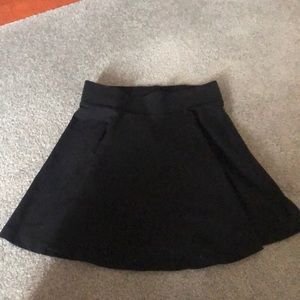 Mini black tennis style skirt